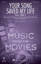 Your Song Saved My Life SATB choral sheet music cover